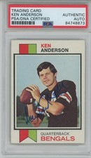 1973 Topps #34 Ken Anderson signed RC Rookie Cincinnati Bengals PSA/DNA auto