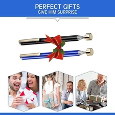 2 Pieces Magnetic Telescoping Pick-Up Tool with Pocket Clip 3 Lb Extendable