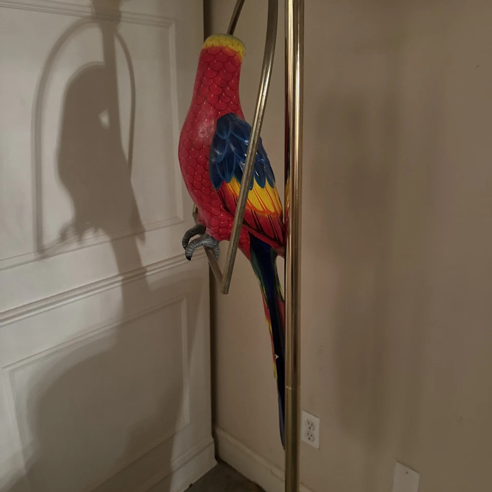 Sergio Bustamante Style 1980s Hanging Parrot Sculpture - Image 2 of 3