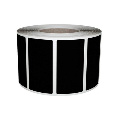 Black Rectangular Write-On Stickers for Organizing, 500-Pack, 1.57''x0.75''