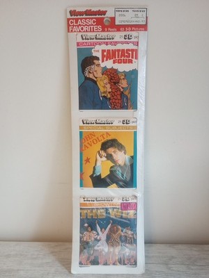9 New Sealed Vintage VIEW-MASTER Reels John Travolta, Wiz, Fantastic 4 Toys'R'Us