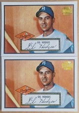 2001 TOPPS ARCHIVES #313 BROOKLYN DODGERS GIL HODGES HOF [2] 1952 MINT 03834