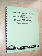 Tobin Arp Model Vr-6500 Valve Grinder Parts Manual Tobin Arp Model Vr-6500 Valve Grinder Parts Manual