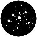 Rosco DHA365b Metal Gobo Fireworks 3B for Martin PAL Scanners