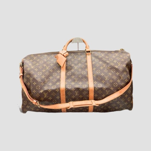 Louis Vuitton Keepall Bandouliere Duffle Large Braun Leder