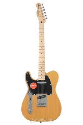 Squier Affinity Series Telecaster Left Handed Electric Guitar - Butterscotch