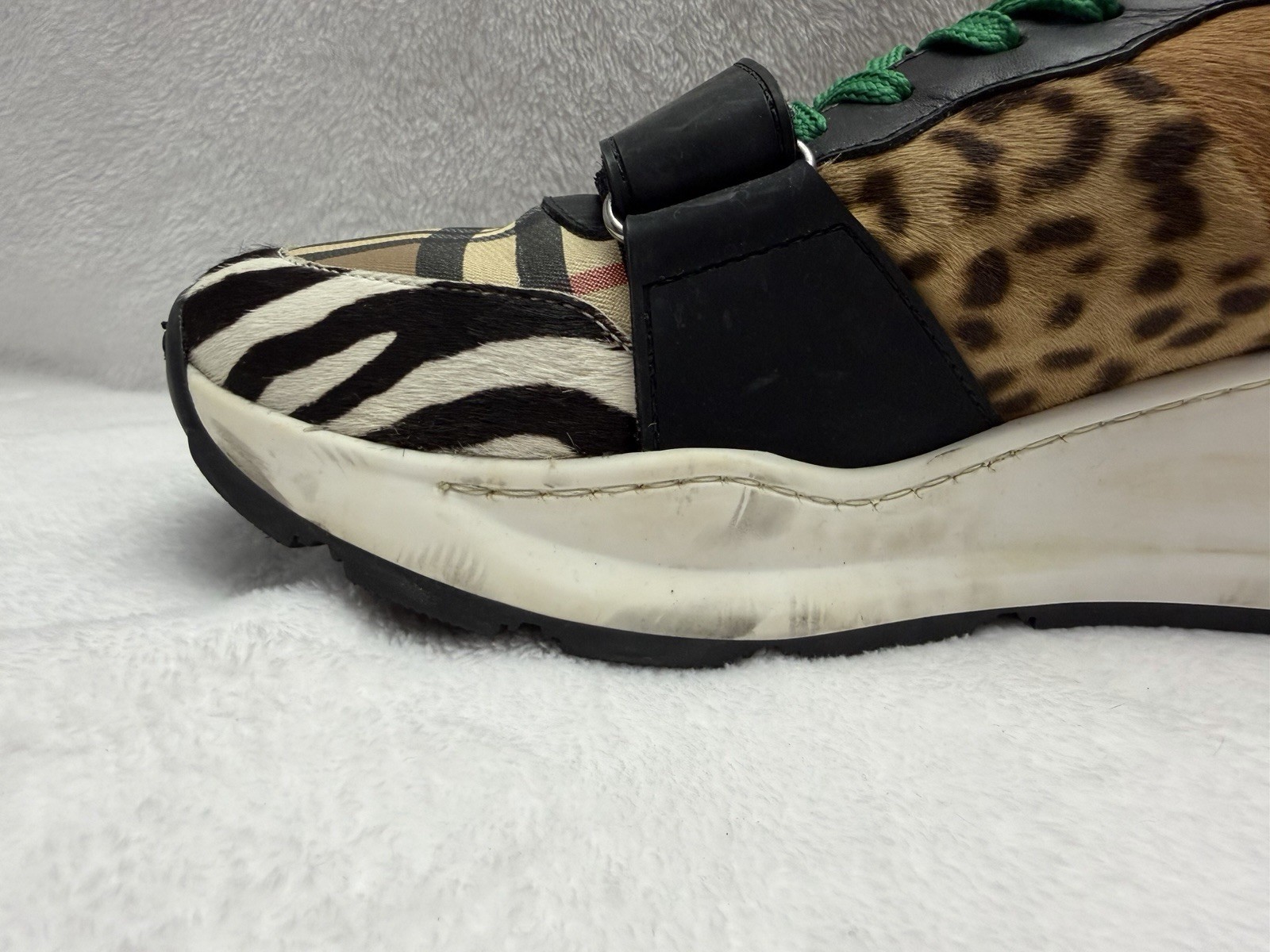 Burberry London Ramsey Animal Vintage Check Sneakers Men’s Size 43 thumbnail 10