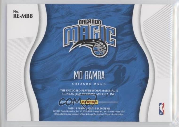 2018-19 Panini Status Rookie Essentials Mo Bamba #RE-MBB 1p8 thumbnail 2