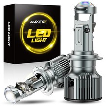 H7 LED Super Bright 6500K White Headlight Bulbs Kit High / Low Beam w/ Reflector