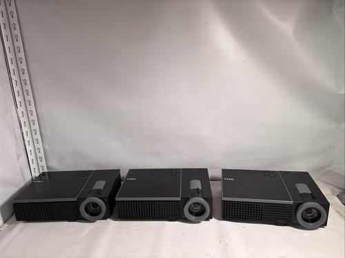 LOT OF 3x WIDE Dell 1610HD DLP Front Projector 1610 HD 3500 ANSI Lumens HD - Picture 1 of 11
