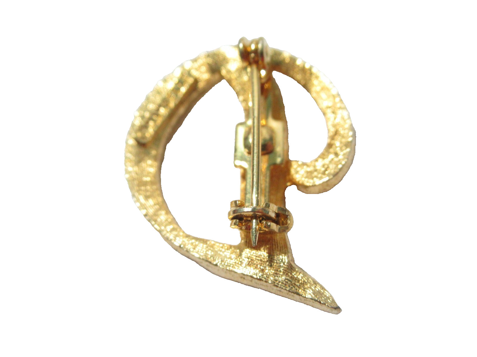 FANCY SCRIPT INITIAL D PIN MAMSELLE SIGNED VINTAGE - image 2