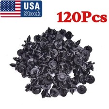 120PCS 8mm Bumper Clips Retainer Auto Car Plastic Rivets Fastener Fender Push