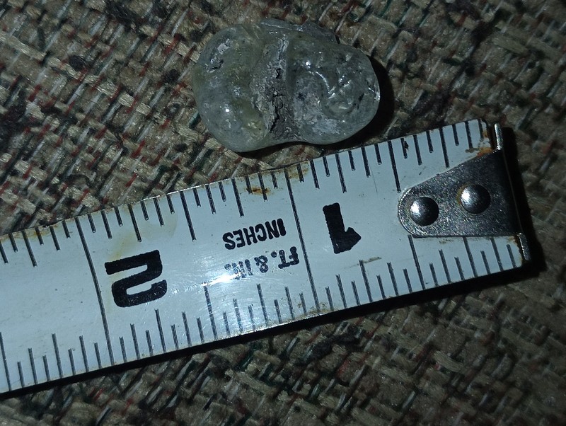 Clear Rough Mineral Specimen for Faceting, Approx. 1 Inch