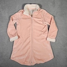 Koolaburra by UGG Womens M Blush Pink Plush Robe Full Zip Long Sleeve