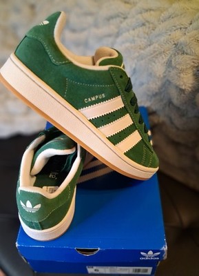 adidas Campus 00s J Green/White Suede Low Top Kids US 6 IH7492