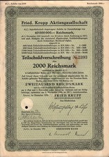 GERMANY  Friedr. Krupp ( now thyssenkrupp AG M DAX Member ) 1939 Industry