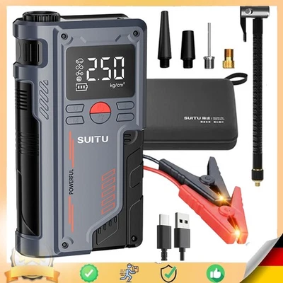 MARKENLOS 6000A Auto Starthilfe Jump Starter Ladegerät 12V KFZ Auto Booster Powerbank LED