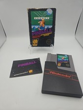 Pinball NES 5-Screw Complete W/Box CIB - Authentic Tested 