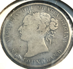 elf Canada Newfoundland 50 Cents 1898  Victoria   Silver  059  Large W
