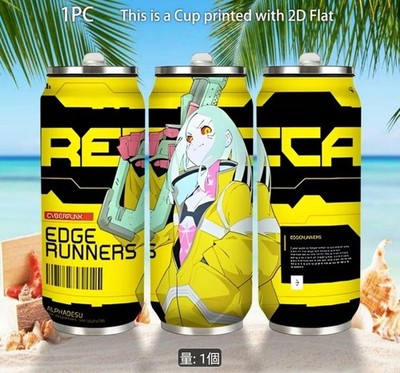 Cyberpunk Edge Runners Rebecca Tumbler Can-Shaped Used 14Y+ JAPAN