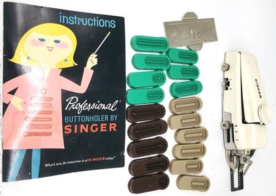 Vintage Singer Professional Buttonholer For Slant Needle Zig-Zag Sewing Machines
