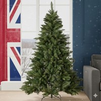Green Christmas Tree Pine Bushy Artificial Christmas Tree 5ft/6ft/7ft Tree 