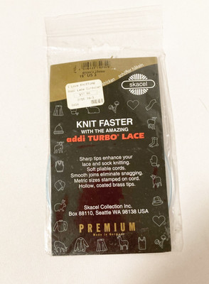 addi Turbo Lace Circular Knitting Needles Size US 3 by Skacel 16 inch 3.25 mm
