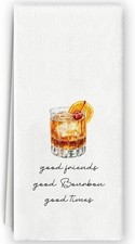 Bourbon Whisky Kitchen Towels Whisky Lovers Gifts Bar Cart Decor Bar Towels