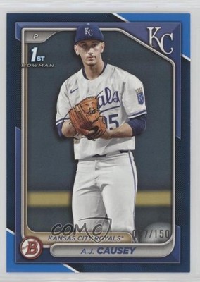 2024 Bowman Draft Blue 57/150 AJ Causey #BD-159 0v3r