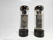 2 x Telefunken EL34 OO Getter matched pair sa...