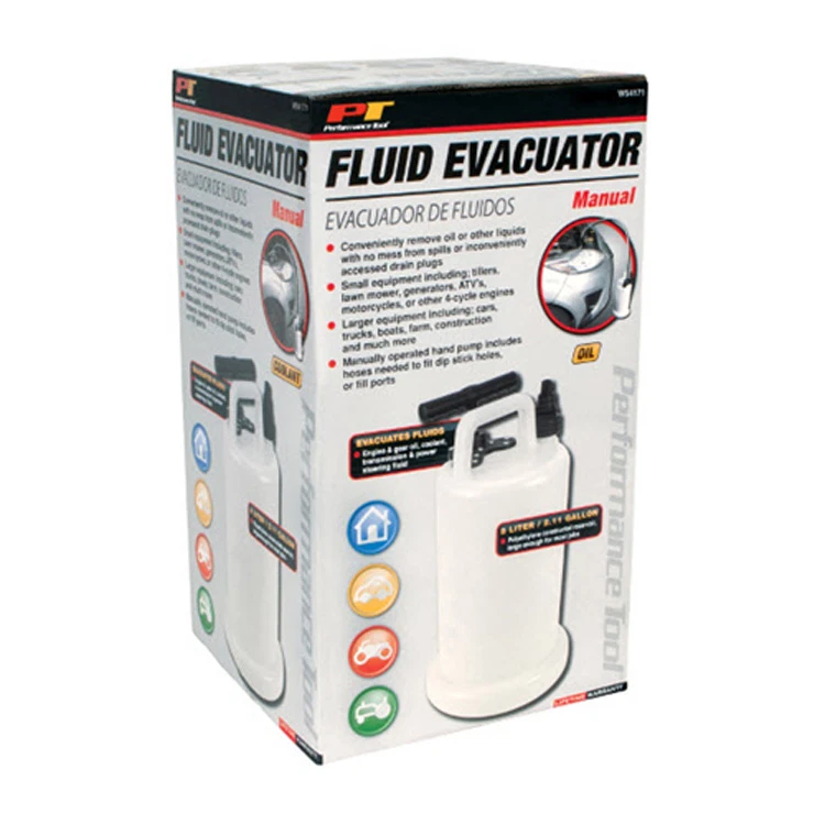 Performance Tool W54171 Manual 8 litros Cambiador de aceite Bomba extractora de fluido de vacío Foto 4 de 4