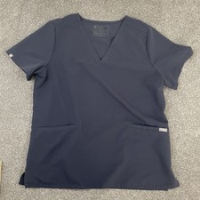 FIGS Technical Collection Scrub Top Womens XL Stretch 2 Pocket V Neck FW1100