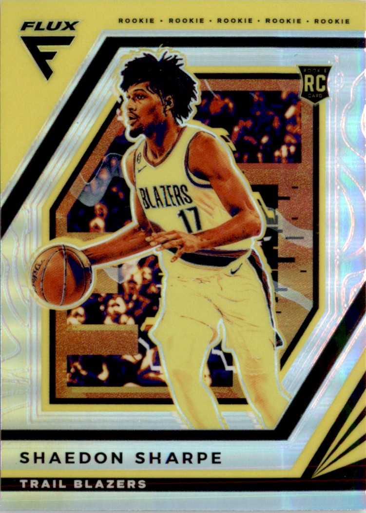 Shaedon Sharpe 2022-23 Panini Flux Silver Prizms RC #207 Portland Trail Blazers