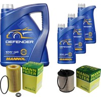 Inspektionspaket 8L Mannol 10W-40 FüR Mercedes W163 ML 270 CDI W210 E 220 S210 C