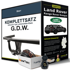 Für LAND ROVER Range Rover Typ L551 Anhängerkupplung starr +eSatz 7pol uni 21-