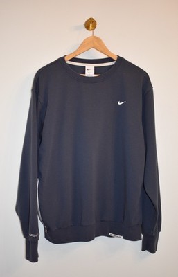 Nike Dri-FIT Men's Blue Crew Neck Moisture Wicking Pullover Sweatshirt L
