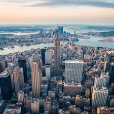 Digital Picture of Beautiful ariel view of city skyline