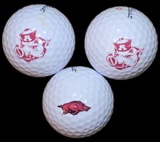 Arkansas Razorback Golf Balls, Titleist  Calloway 4A-5A Priced Per Each Ball 