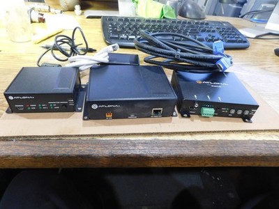 Atlona AT-HDVS-RX Video Scaler w/ AT-HDDA-2, AT-HDVS-TX, AC Adapter & Cables