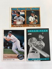 (3)WADE BOGGS-1992 SCORE DREAM TEAM#889-1993 O-PEE-CHEE#49-94 TOPPS ALL STAR#386
