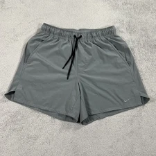 Nike Shorts Mens Small Gray Unlimited Dri-FIT Unlined Versatile Training Gym Run