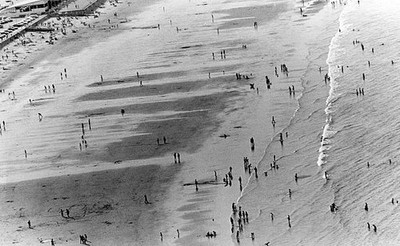 There is not much a crowd Nantasket Beach Hull Mass despite b- Boston Old Photo