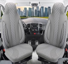 Schonbezüge Sitzbezüge für Fiat Stilo Bj 2001-08 in Grau PL409