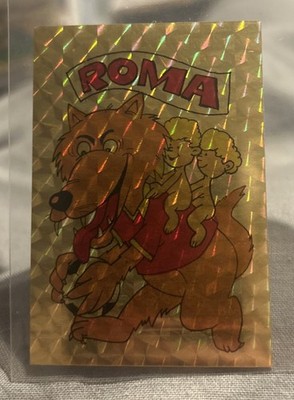 EDIS CALCIATORI 1984-85 MASCOT #252 ROMA  SHINY HOLO #252