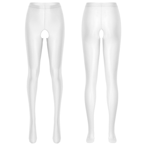 Women's Oil Glossy Pantyhose Shiny High Waist Tights Yoga Pants Sports Trousers - Picture 26 of 203