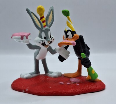 Warners Bros Applause Decopac Bugs Bunny And Daffy Duck Birthday 1995 Vintage