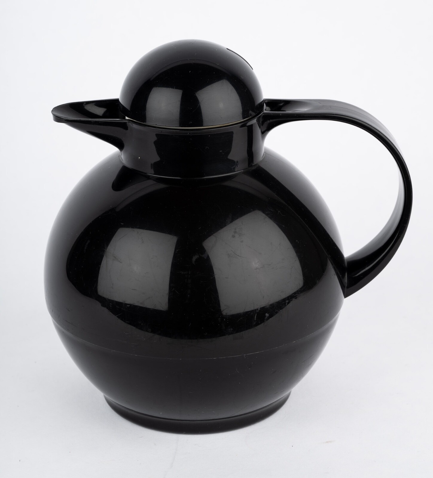 Helios Nr. 255 Vintage Thermoskanne / Isolierkanne / Kugelkanne 1 Liter Schwarz