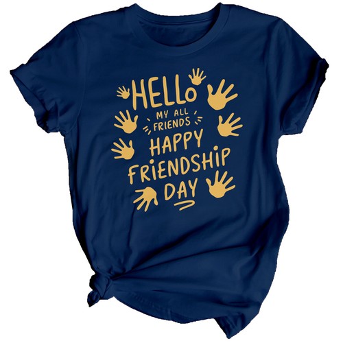 Damen-T-Shirt Hello My All Best Friends Day Bestie BFF Shirt Friendship Day #BFD - Bild 23 von 32