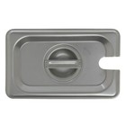 Hubert Slotted Steam Table Pan Cover 1/9 Size 24 Gauge Stainless Steel