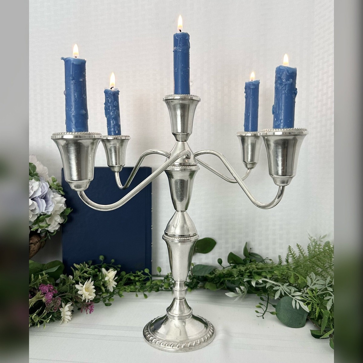Sterling Silver Candelabra Duchin Creations 5 Arm Sterling Taper